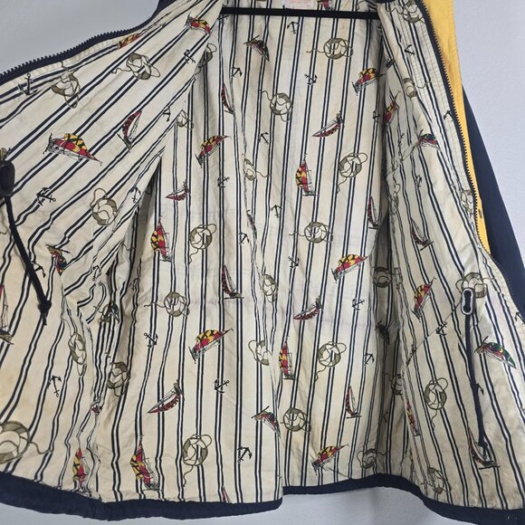 Brooks Brothers Hooded Jacket Men Large Zip Nautical Lined Pockets - Picture 10 of 13